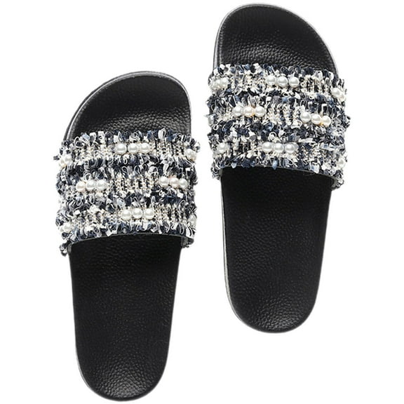 ELAYARD Braided Slippers for Women Durable Comfortable Open Toe Casual Indoor Outdoor