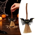 thumbnail image 3 of 1 Pcs Halloween Mini Witch Brooms, Witch Broomstick Decorations, Miniature Brooms Ornaments for Halloween Party Decor Doll Accessories DIY Crafts, 3 of 3