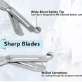 thumbnail image 3 of 2 PACK Trauma Shears 7.25"- Bandage Scissors for Nurses, Non-stick Blades Stainless Steel Emergency Scissors Nursing EMT Students - Black + Purple, 3 of 4