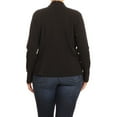 thumbnail image 4 of Women's Plus Size Casual Solid Long Sleeve Blazer Cardigan Jacket Made in USA, 4 of 5