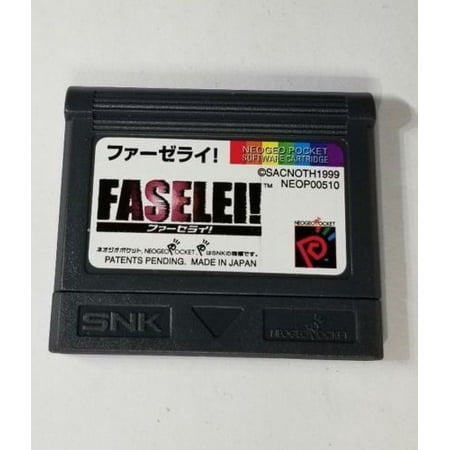 Japanese Import Version Faselei Game Neo Geo Pocket Color neop00510