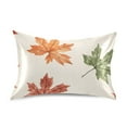 thumbnail image 7 of Yayeee Pillowcase Standard Size Set of 2 Satin Wrinkle Resistant Pillow Case, Brown Autumn Leaves, 7 of 7