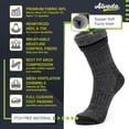 thumbnail image 2 of Calcetines térmicos de senderismo Alvada de lana merino para hombre, 3 pares, 2 of 5