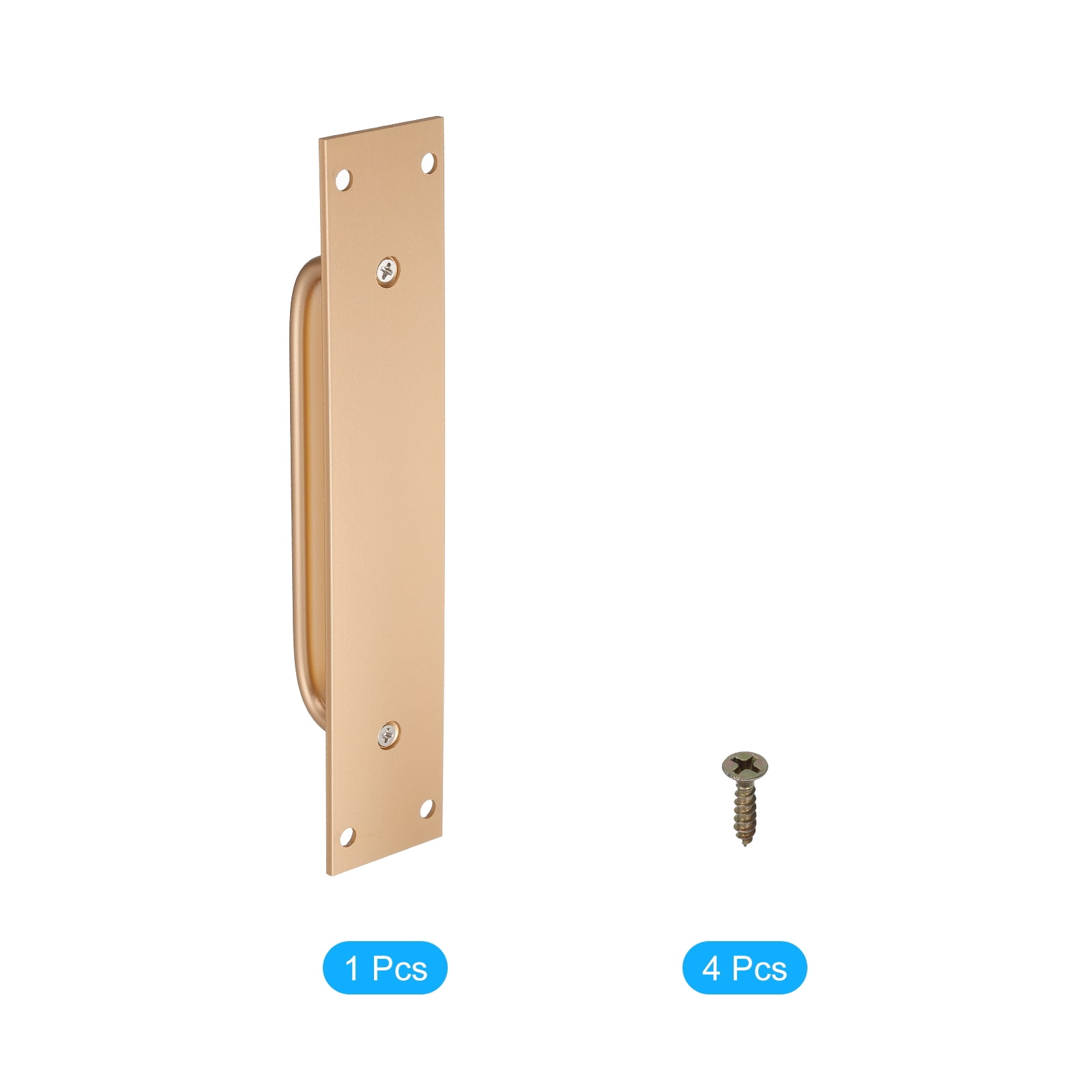 Unique Bargains Sliding Barn Door Handles for Kitchen and Home Use Gold