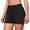 Black, variant on 3"Swim Shorts for Women Side Pleated Bathing Bottoms High Waisted 2-In-1 Tankini Swimming Trunks with Pockets