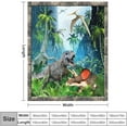 thumbnail image 2 of Dinosaur Blanket Dinosaur Gifts for Boys Men Dinosaur Throw Blanket for Couch Sofa Bed Soft Warm Flannel Fleece 40"x50", 2 of 6