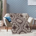 thumbnail image 4 of XMXT Flannel Warm Throw Blanket, Vintage Geometric Tattoos Bedroom Decor Blankets for Bed Couch Living Room, 50 x 70 inches, 4 of 9