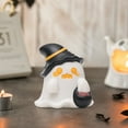 thumbnail image 4 of Halloween Ghost Figurines Decor - Cute Mini Resin Ghost Statues with Pumpkins for Home, Desk, Shelf & Party Decorations, Spooky Fun Halloween Decor, 4 of 6