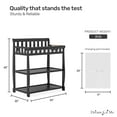 thumbnail image 6 of Dream On Me Ashton Changing Table, New Zealand Pinewood, 1 inch Mattress Pad included, Black, 6 of 6