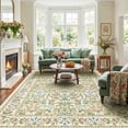 thumbnail image 2 of CHITOOMA 8'x10' Area Rugs for Living Room, Floral Washable Rug Boho Non-Slip Printed Carpet, Vintage Stain Resistant Indoor Rug for Bedroom Dining Room Home Office, 2 of 10