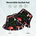 thumbnail image 2 of Balery Red Mushrooms Sombreros para el sol para hombre y mujer, sombrero de pescador con UPF 50+, 2 of 6