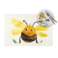 thumbnail image 4 of YFYANG Washable Heat-Resistant Placemats, 70% PVC/30% Polyester, Cute Bee Patterns Kitchen Table Mat, 12" x 18" 4 Pcs, 4 of 6