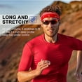 thumbnail image 2 of Yoyauz HeadbandLadies Men's Running Sports Headband Elastic Sports Sweat Resistant Basketball Sweat Bands Etched Yoga Workout Sweat Bands Adjustable Non-slip Moisture Wicking Sweat Wicking, 2 of 8