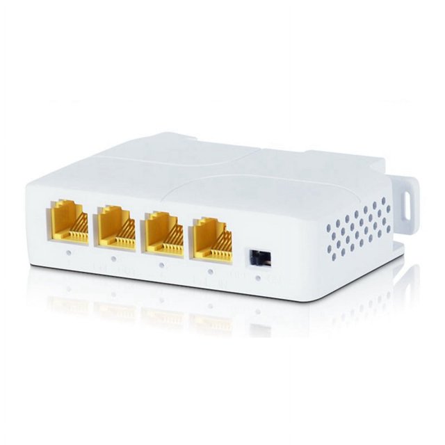 Extensor PoE de 1 a 3 puertos, repetidor PoE de 100/1000 M, IEEE802.3Af para transmisión IP, extensor para conmutador PoE, NVR, cámara IP