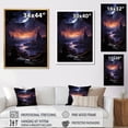 thumbnail image 4 of Designart "Star Gazing Space Asteroids II" Astrology Floater Framed Canvas Wall Art, 4 of 7