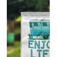 thumbnail image 2 of Printtoo White Enjoy Life Big Travel Trailer Camping Flags For Campers Personalized Double SidedFlag Outdoor Decor Sign CampsiteFlag, 2 of 4