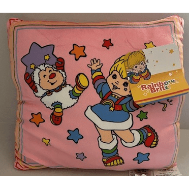 RainbowBrite Squishy Pillow 14in X 14in Pink Ages 3 