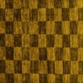 thumbnail image 1 of Ahgly Company Indoor Square Checkered Yellow Modern Area Rugs, 8' Square, 1 of 4