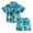Green, variant on Hiijoy Toddler Boys Hawaii Beach Outfits Short Sleeve Button Shirt Shorts Set, Sizes 1-8
