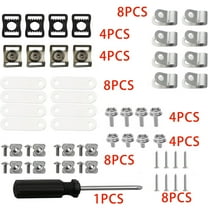 Oraceous 57PCS Football Helmet Repair Kit Football Helmet Hardware Kit R Shape Football Visor Clips Screws Nuts for Youth Hockey Baseball Sports