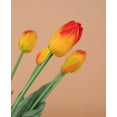 thumbnail image 4 of 18.5'' Artificial Tulip Flowers 10 PCS Faux Real Touch Latex Bouquet Tulips for Home Table Arrangements Gift Office Wedding Party Birthday Garden Restaurant Decoration (Yellow), 4 of 5