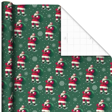 Hallmark Christmas Peanuts Wrapping Paper with Cut Lines on Reverse ...