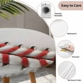 thumbnail image 3 of Baseball Round Tablecloth for 36-44 Inch Tables, Fitted Table Cover with Elastic Edge, Red White Texture Sports Ball Minimalist Waterproof Outdoor Table Cloth Protector for Patio Garden Dinner Picnic, 3 of 9