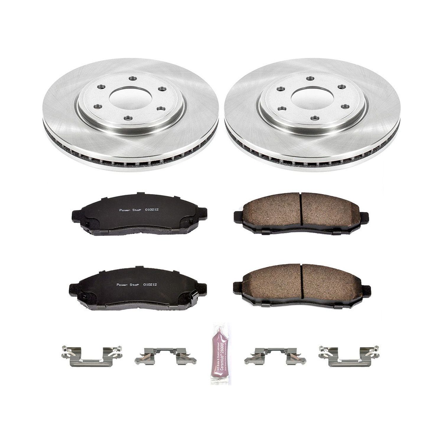 Power Stop Front Stock Replacement Brake Pad and Rotor Kit KOE4611