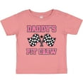 thumbnail image 3 of Inktastic Daddy's Pit Crew Design with Checkered Flags Girls Baby T-Shirt, 3 of 5