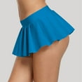 thumbnail image 4 of Uuwenda Women Skirts Sexy Pleated Mini Skirt Ruffle Lingerie For Blue L, 4 of 8
