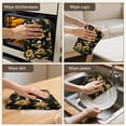 thumbnail image 5 of 6 Pcs Funny Kitchen Towels,Black Geometric Striped Pattern Microfiber Dish Towels,Kitchen Tea Towels,Kitchen Towel Set (18" X 26"), 5 of 7