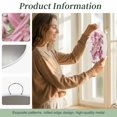 thumbnail image 6 of Welcome Sign Front Door Decorations, Pink String Round Wall Art Outdoor Metal Wreaths, Spring Chic Flowers Breast Cancer Awareness Seasonal Hanging Sign for Home Porch Decor Warming Gift 6 In, 6 of 8