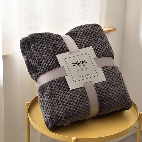 Dalang Cotton Waffle Blanket, Full Size Warm Air Conditioning Blanket for Bed, Couch, Sofa, Travel and Outdoor, Camping 120x200cm