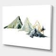 thumbnail image 3 of Designart ' Dark Blue Mountain Landscape Winter Minimalistic I ' Modern Canvas Wall Art Print, 3 of 4