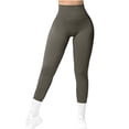 thumbnail image 2 of Yoga Pants for Women Knitted Thread Peach Hip V Waist Yoga Pants High Elastic Sports Running Fitness Pants, 2 of 5