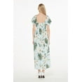 thumbnail image 3 of Women's Hawaiian Maxi Ruffle Sleeve Dress Wispy Cereus Light Blue, 3 of 5