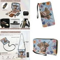 thumbnail image 4 of ZUXONGSY Highland Cow Mandala Print Hobo Crossbody Bag Set for Women Lady, Leather Satchel Purse Multi Pocket Crossbody Shoulder Handbag Medium Size Messenger Bag with Adjustable Strap, 4 of 5