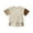 Beige, variant on Toddler Baby Boy Girl Summer Outfits Neutral Clothes Sets Oversized Short Sleeve T-Shirt and Casual Shorts Set