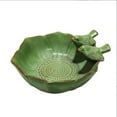 thumbnail image 1 of Comedero De Cerámica Para Pájaros, Soporte Verde Para Comida De Pájaros A Prueba De Intemperie Para Decoración De Patio Y Jardín Al Aire Libre, 1 of 8