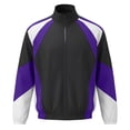 thumbnail image 4 of Umfun Full Zip Track Jackets for Men Casual Color Block Sportswear Stand Collar Lightweight Coat with Elastic Cuffs for Fall, 4 of 8