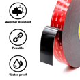 thumbnail image 5 of CANOPUS Double Sided Tape, 5952 Heavy Duty Mounting Tape, Strong Bond & Weatherproof Seal Strip for Automotive Mounting, Picture and Photo Frame, Poster, Décor, 1.00in x 15ft, Black, Made in USA, 5 of 8