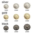 thumbnail image 2 of 10Pcs Clothing Accessories Sewing Button Needlework Shirt Buttons Sewing Accessories Pearl Clothing Buttons Shiny Rhinestone BLACK 18MM 10PCS, 2 of 8