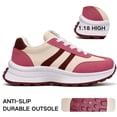 thumbnail image 3 of CHICVOMEY Women's Chunky Platform Sneakers - Retro Walking Sneakers with Cushioned Sole - Lightweight Casual Shoes for Daily Travel, 3 of 9