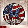 thumbnail image 4 of Red White Blue Wooden Patriotic Door Hanger with Pre-Attached Rope, Independence Day Front Porch Decor, Lightweight Wooden Welcome Sign for 4th of July Parties and Patriotic Home Decorations, 4 of 6