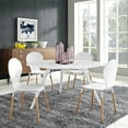 thumbnail image 2 of Modway Lippa 54" Round Artificial Marble Dining Table with Tripod Base in White, 2 of 4