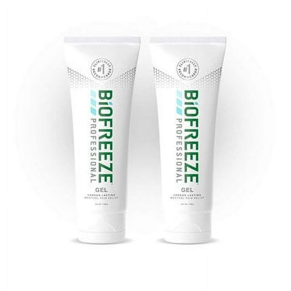 Biofreeze Pain Relief Gel, 4 oz. Tube, Green, Pack of 2