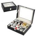 thumbnail image 2 of Opolski 6/10/12/20 Slots Faux Leather Wrist Watch Storage Box Display Case Organizer, 2 of 8