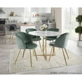 thumbnail image 4 of LumiSource Gold Metal, Sage Green Velvet Fran Chair - Set of 2, 4 of 12