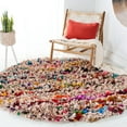thumbnail image 3 of SAFAVIEH Rio Cassandra Confetti Polyester Shag Area Rug, Blush, 6' x 9', 3 of 8