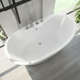 thumbnail image 4 of Dreamline BTCA6032WFXXC00 Caspian 60" Free Standing Acrylic Soaking Tub - White, 4 of 12